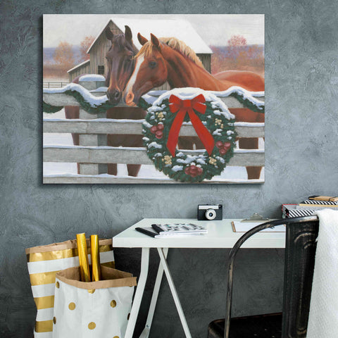 Image of 'Christmas in the Heartland II' by James Wiens, Canvas Wall Art,34 x 26