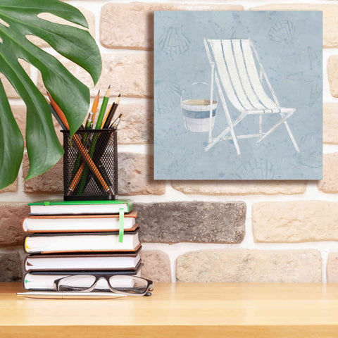 Image of 'Serene Seaside III' by James Wiens, Canvas Wall Art,12 x 12