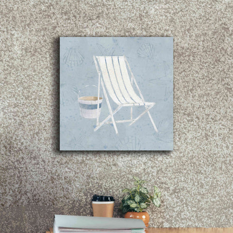 Image of 'Serene Seaside III' by James Wiens, Canvas Wall Art,18 x 18