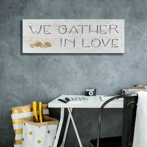 Image of 'Beautiful Bounty Sign IV' by James Wiens, Canvas Wall Art,36 x 12