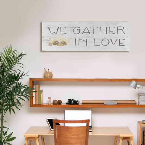 Image of 'Beautiful Bounty Sign IV' by James Wiens, Canvas Wall Art,36 x 12