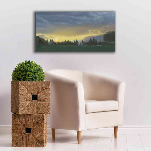 Image of 'Farm Life II' by James Wiens, Canvas Wall Art,40 x 20