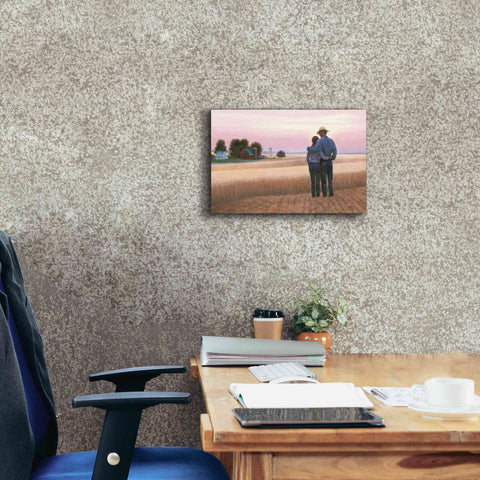 Image of 'Family Farm' by James Wiens, Canvas Wall Art,18 x 12