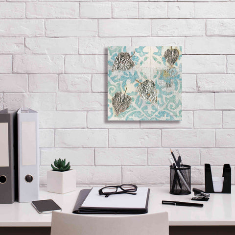 Image of 'Gracefully Blue I' by James Wiens, Canvas Wall Art,12 x 12