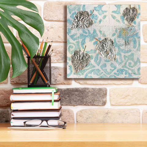 Image of 'Gracefully Blue I' by James Wiens, Canvas Wall Art,12 x 12