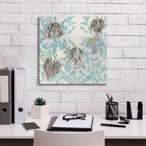 Image of 'Gracefully Blue I' by James Wiens, Canvas Wall Art,18 x 18