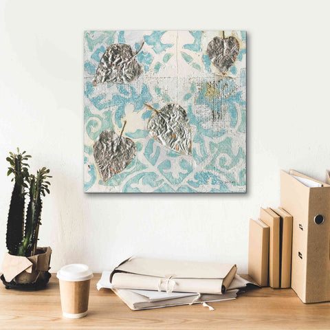 Image of 'Gracefully Blue I' by James Wiens, Canvas Wall Art,18 x 18