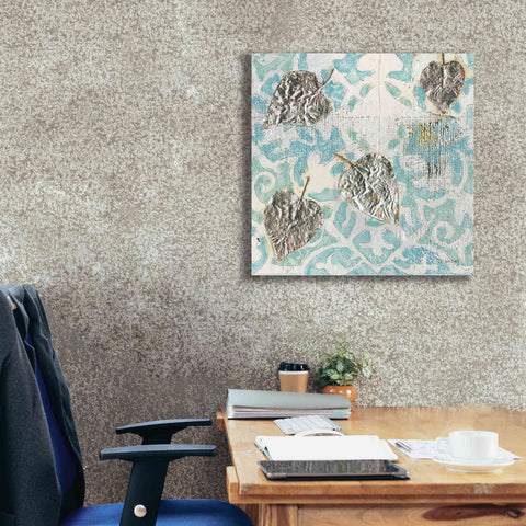 Image of 'Gracefully Blue I' by James Wiens, Canvas Wall Art,26 x 26