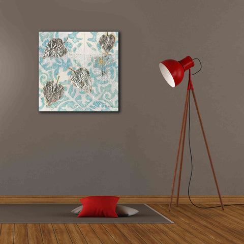 Image of 'Gracefully Blue I' by James Wiens, Canvas Wall Art,26 x 26