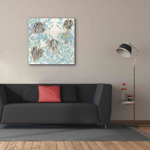 Image of 'Gracefully Blue I' by James Wiens, Canvas Wall Art,37 x 37