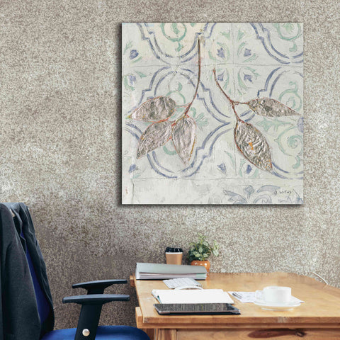 Image of 'Gracefully Blue III' by James Wiens, Canvas Wall Art,37 x 37