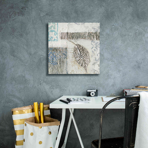 Image of 'Gracefully Blue IV' by James Wiens, Canvas Wall Art,18 x 18