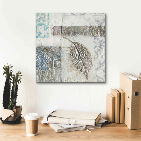 Image of 'Gracefully Blue IV' by James Wiens, Canvas Wall Art,18 x 18