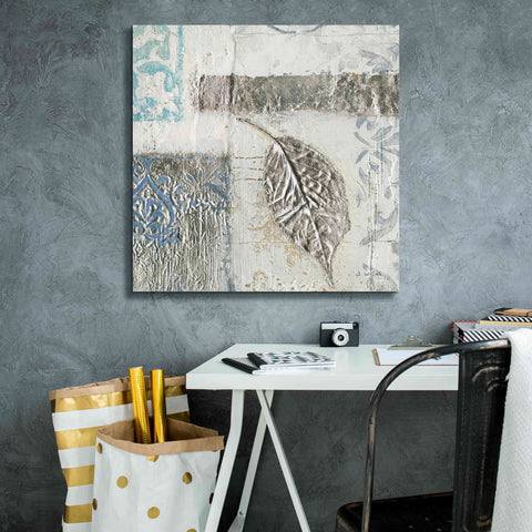 Image of 'Gracefully Blue IV' by James Wiens, Canvas Wall Art,26 x 26