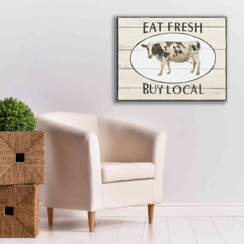 Image of 'Country Cow V' by James Wiens, Canvas Wall Art,34 x 26