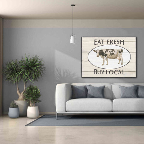 Image of 'Country Cow V' by James Wiens, Canvas Wall Art,54 x 40