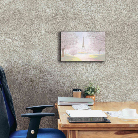 Image of 'Pretty Paris' by James Wiens, Canvas Wall Art,18 x 12