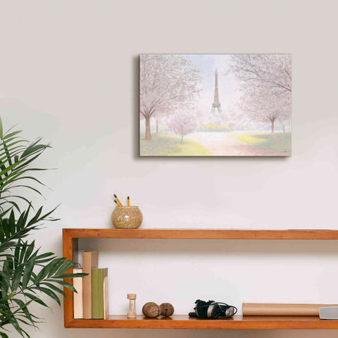 Image of 'Pretty Paris' by James Wiens, Canvas Wall Art,18 x 12