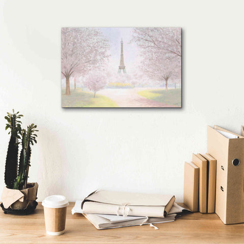 Image of 'Pretty Paris' by James Wiens, Canvas Wall Art,18 x 12