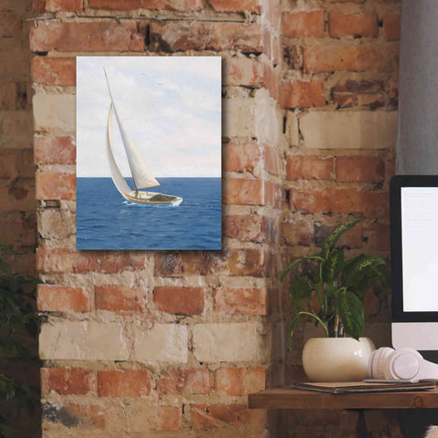 Image of 'A Day at Sea II' by James Wiens, Canvas Wall Art,12 x 16