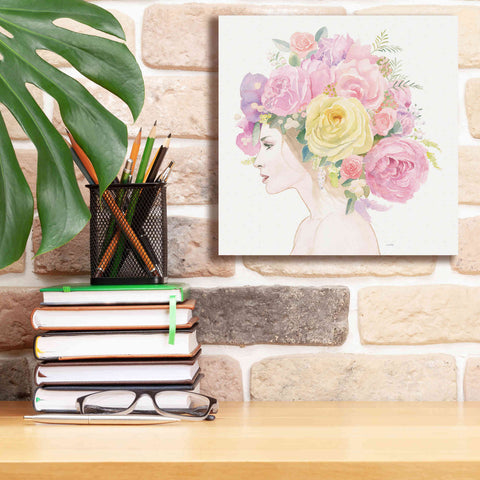 Image of 'Flowers in her Hair' by James Wiens, Canvas Wall Art,12 x 12
