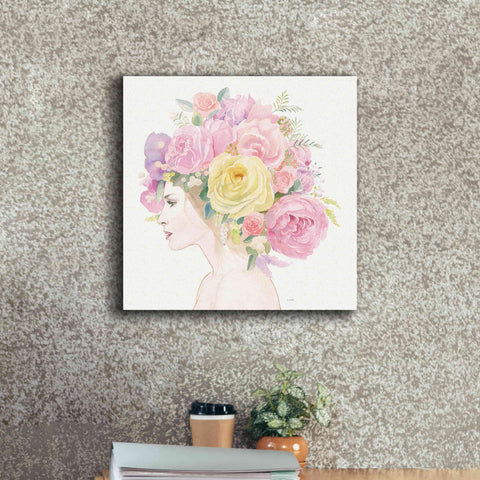 Image of 'Flowers in her Hair' by James Wiens, Canvas Wall Art,18 x 18