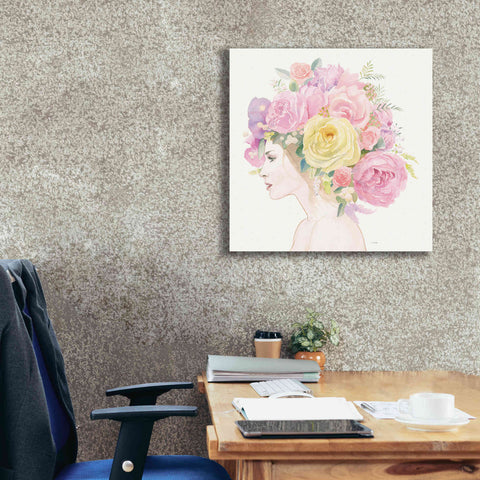 Image of 'Flowers in her Hair' by James Wiens, Canvas Wall Art,26 x 26