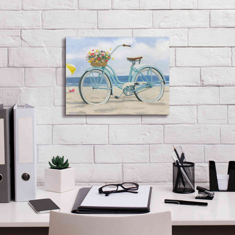 Image of 'Beach Time III' by James Wiens, Canvas Wall Art,16 x 12