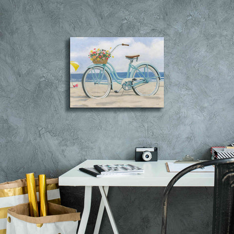 Image of 'Beach Time III' by James Wiens, Canvas Wall Art,16 x 12