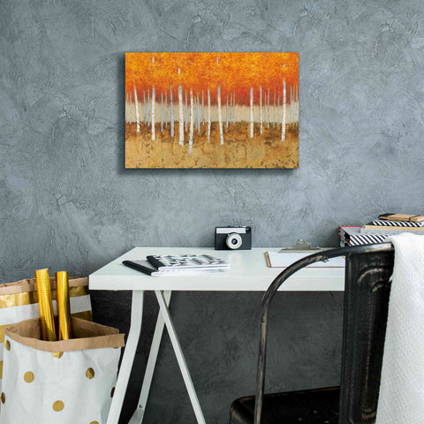 Image of 'Autumn Birches' by James Wiens, Canvas Wall Art,18 x 12