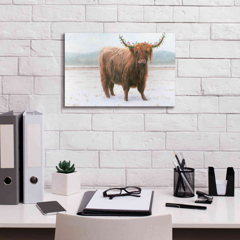 Image of 'King of the Highland Fields Lights' by James Wiens, Canvas Wall Art,18 x 12