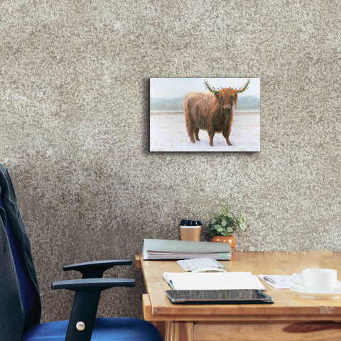 Image of 'King of the Highland Fields Lights' by James Wiens, Canvas Wall Art,18 x 12