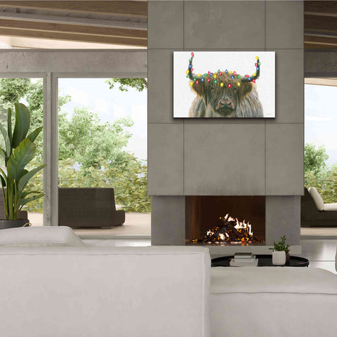 Image of 'Holiday Highlander' by James Wiens, Canvas Wall Art,40 x 26