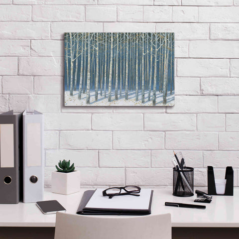 Image of 'Shimmering Birches' by James Wiens, Canvas Wall Art,18 x 12