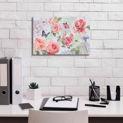 Image of 'Boho Bouquet I Blue' by James Wiens, Canvas Wall Art,18 x 12