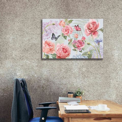 Image of 'Boho Bouquet I Blue' by James Wiens, Canvas Wall Art,40 x 26