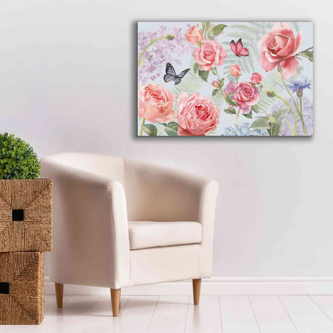 Image of 'Boho Bouquet I Blue' by James Wiens, Canvas Wall Art,40 x 26