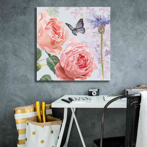 Image of 'Boho Bouquet II Blue' by James Wiens, Canvas Wall Art,26 x 26