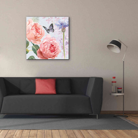 Image of 'Boho Bouquet II Blue' by James Wiens, Canvas Wall Art,37 x 37