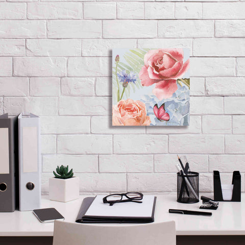 Image of 'Boho Bouquet IV Blue' by James Wiens, Canvas Wall Art,12 x 12