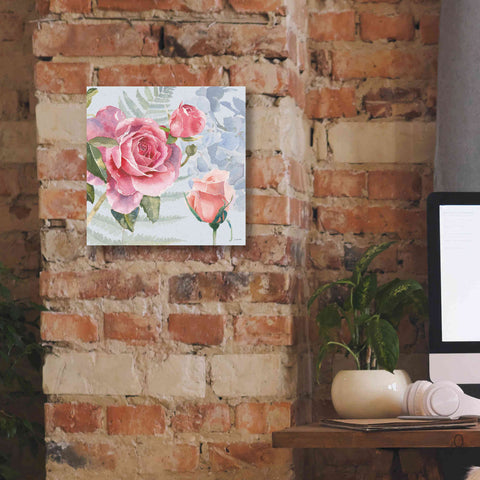 Image of 'Boho Bouquet V Blue' by James Wiens, Canvas Wall Art,12 x 12