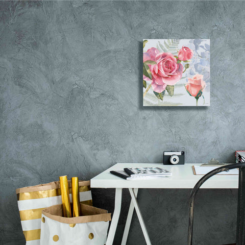 Image of 'Boho Bouquet V Blue' by James Wiens, Canvas Wall Art,12 x 12