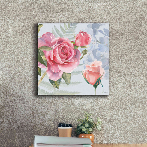 Image of 'Boho Bouquet V Blue' by James Wiens, Canvas Wall Art,18 x 18