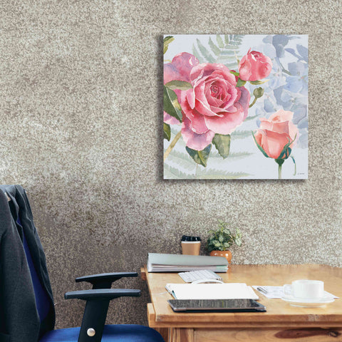 Image of 'Boho Bouquet V Blue' by James Wiens, Canvas Wall Art,26 x 26