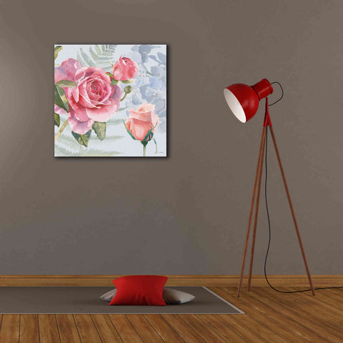 Image of 'Boho Bouquet V Blue' by James Wiens, Canvas Wall Art,26 x 26