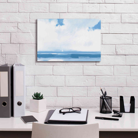 Image of 'Oceanview Sail' by James Wiens, Canvas Wall Art,18 x 12