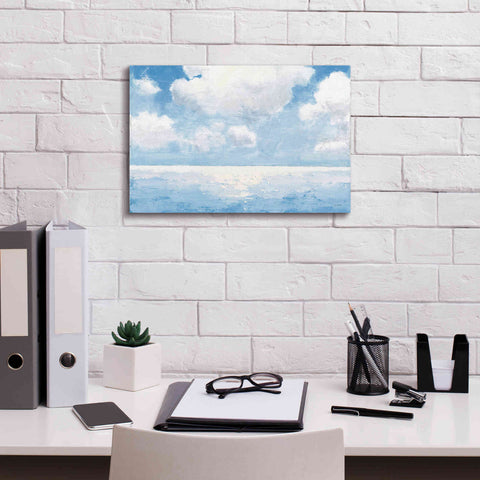 Image of 'Sparkling Sea' by James Wiens, Canvas Wall Art,18 x 12