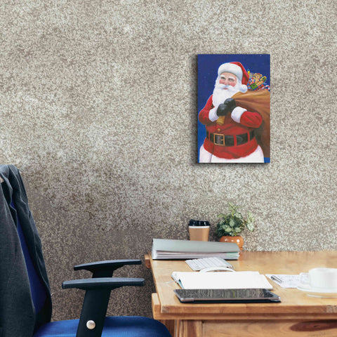 Image of 'James Santa' by James Wiens, Canvas Wall Art,12 x 18