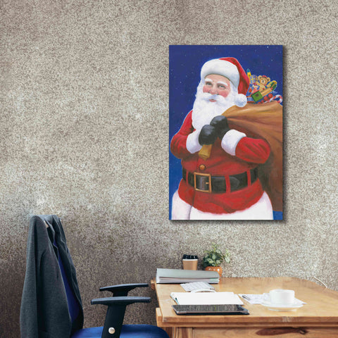Image of 'James Santa' by James Wiens, Canvas Wall Art,26 x 40