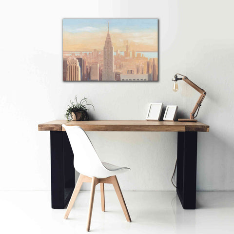 Image of 'Manhattan Dawn' by James Wiens, Canvas Wall Art,40 x 26